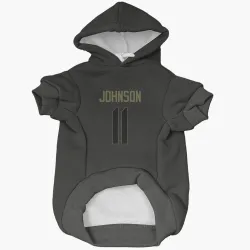 Cincinnati Bengals Josh Johnson Black Service Pet Hoodie for Dog & Cat