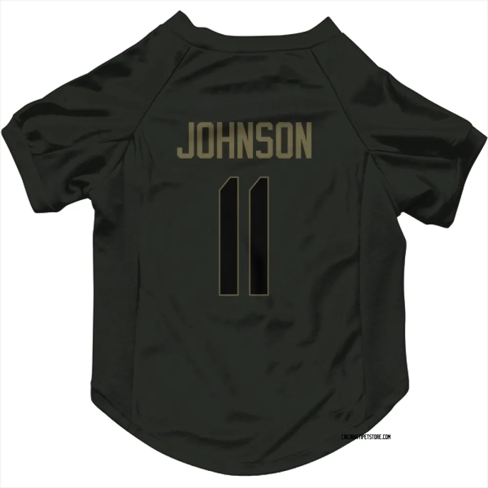 Cincinnati Bengals Josh Johnson Black Service Pet Jersey for Dog & Cat