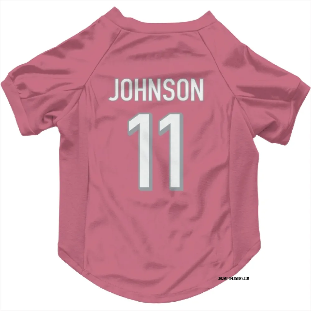 Cincinnati Bengals Josh Johnson Pink Pet Jersey for Dog & Cat