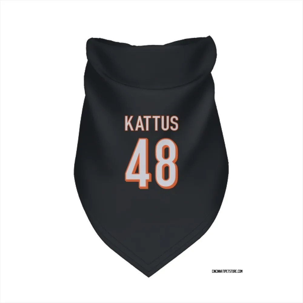Cincinnati Bengals Josh Kattus Black Pet Bandana for Dog & Cat