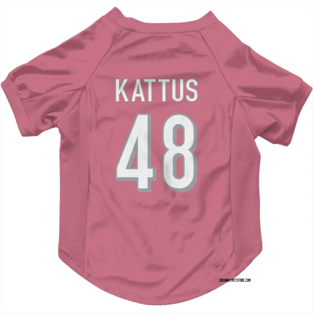 Cincinnati Bengals Josh Kattus Pink Pet Jersey for Dog & Cat