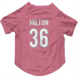 Cincinnati Bengals Kendall Milton Pink Pet Jersey for Dog & Cat