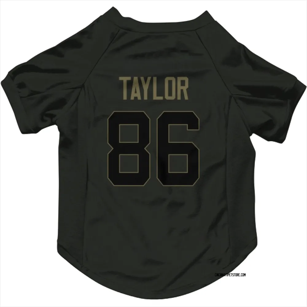 Cincinnati Bengals Kole Taylor Black Service Pet Jersey for Dog & Cat