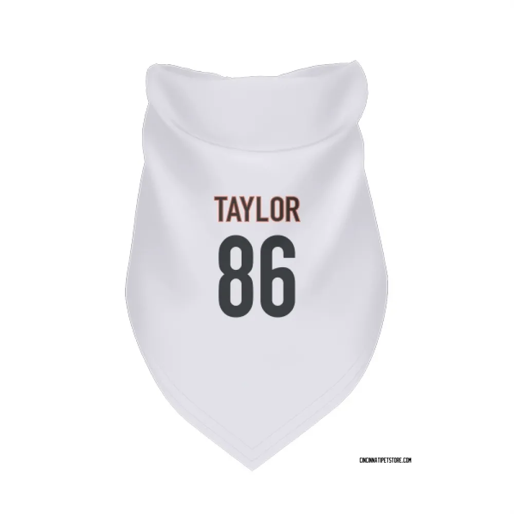 Cincinnati Bengals Kole Taylor White Pet Bandana for Dog & Cat