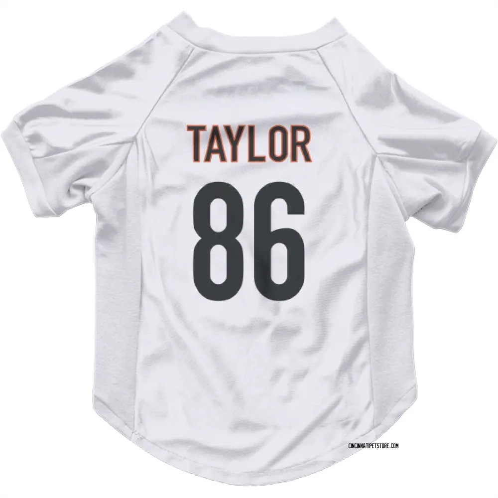 Cincinnati Bengals Kole Taylor White Pet Jersey for Dog & Cat