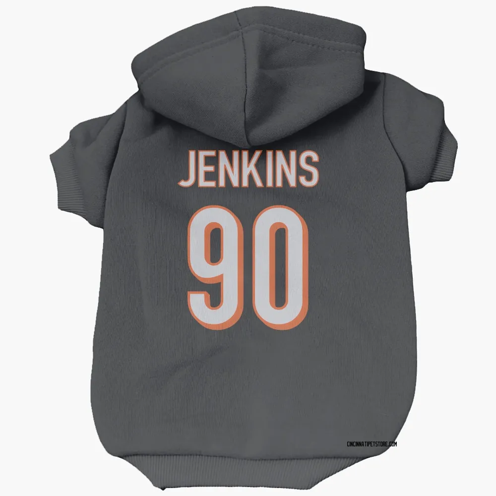 Cincinnati Bengals Kris Jenkins Jr. Black Pet Hoodie for Dog & Cat