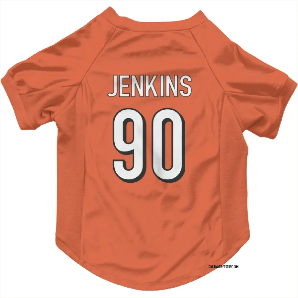 Cincinnati Bengals Kris Jenkins Jr. Orange Pet Jersey for Dog & Cat