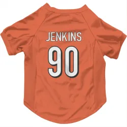 Cincinnati Bengals Kris Jenkins Jr. Orange Pet Jersey for Dog & Cat