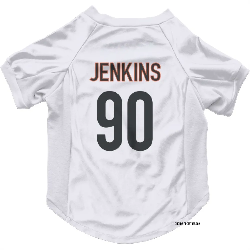 Cincinnati Bengals Kris Jenkins Jr. White Pet Jersey for Dog & Cat