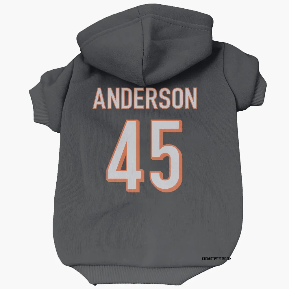 Cincinnati Bengals Liam Anderson Black Pet Hoodie for Dog & Cat
