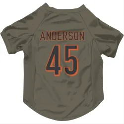 Cincinnati Bengals Liam Anderson Olive Pet Jersey for Dog & Cat