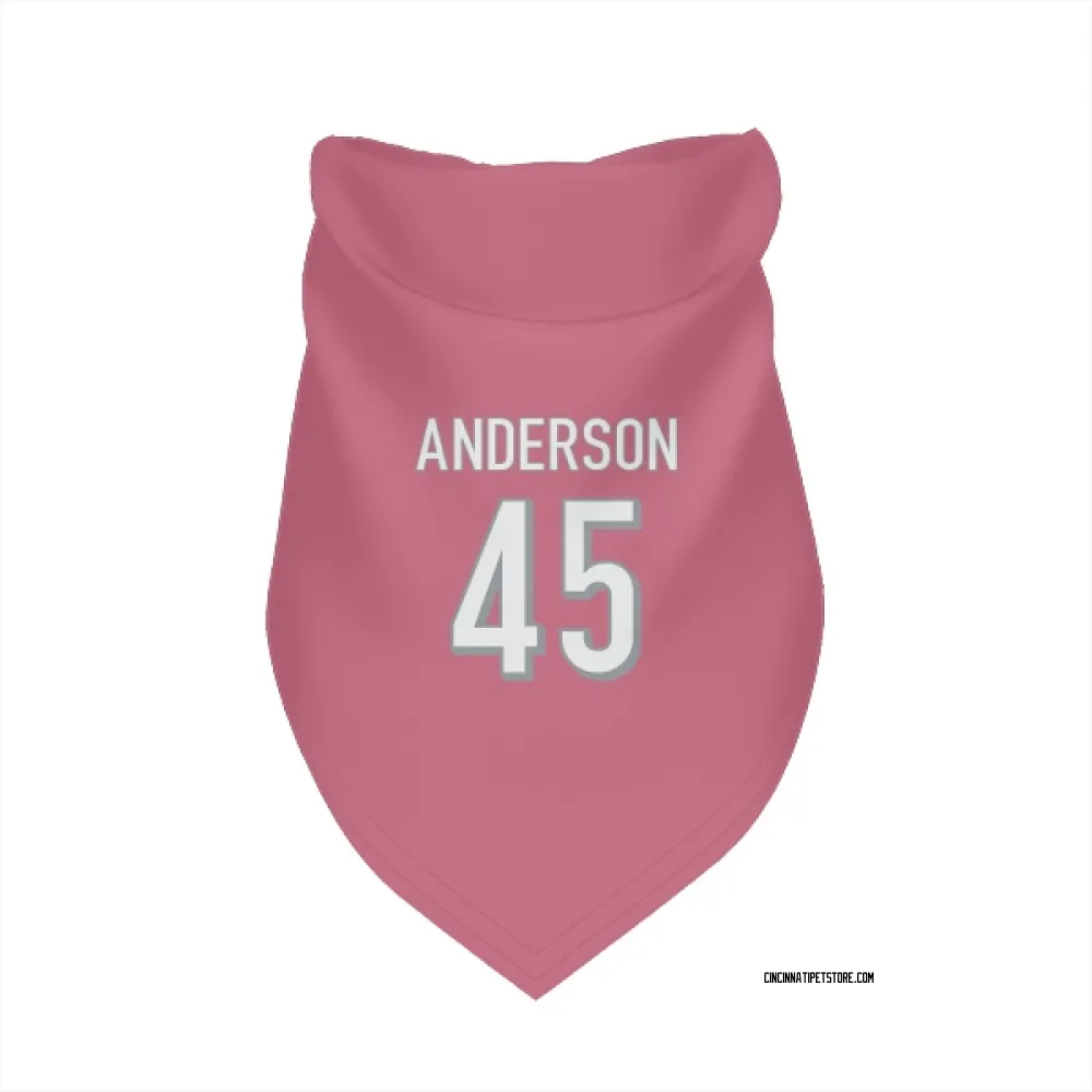 Cincinnati Bengals Liam Anderson Pink Pet Bandana for Dog & Cat