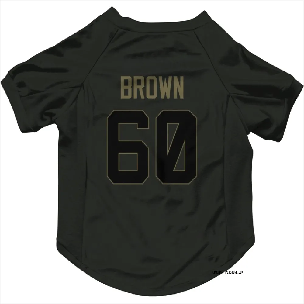 Cincinnati Bengals Liam Brown Black Service Pet Jersey for Dog & Cat