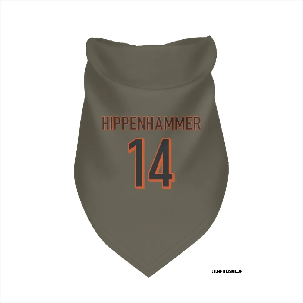 Cincinnati Bengals Mac Hippenhammer Olive Pet Bandana for Dog & Cat