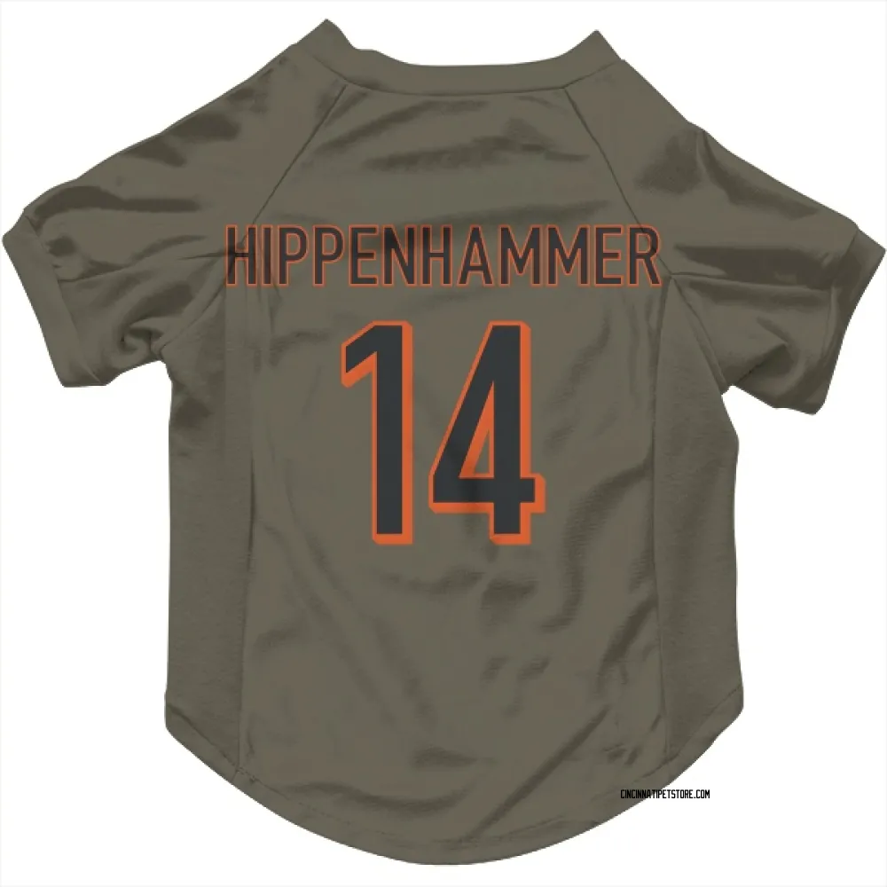 Cincinnati Bengals Mac Hippenhammer Olive Pet Jersey for Dog & Cat