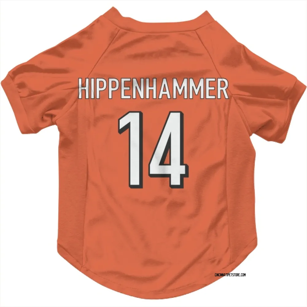 Cincinnati Bengals Mac Hippenhammer Orange Pet Jersey for Dog & Cat