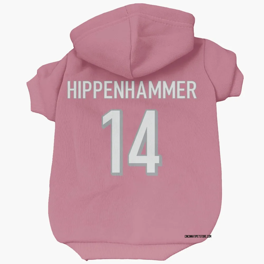 Cincinnati Bengals Mac Hippenhammer Pink Pet Hoodie for Dog & Cat