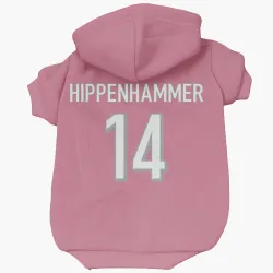 Cincinnati Bengals Mac Hippenhammer Pink Pet Hoodie for Dog & Cat