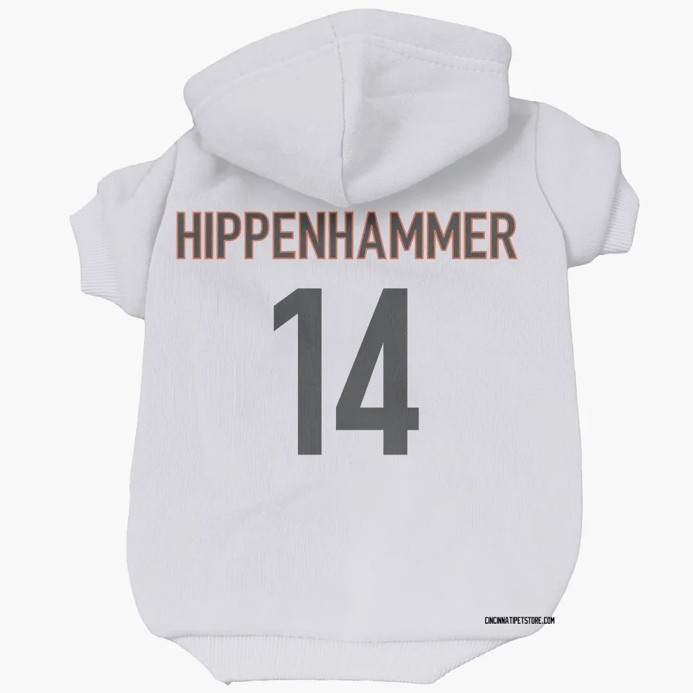 Cincinnati Bengals Mac Hippenhammer White Pet Hoodie for Dog & Cat