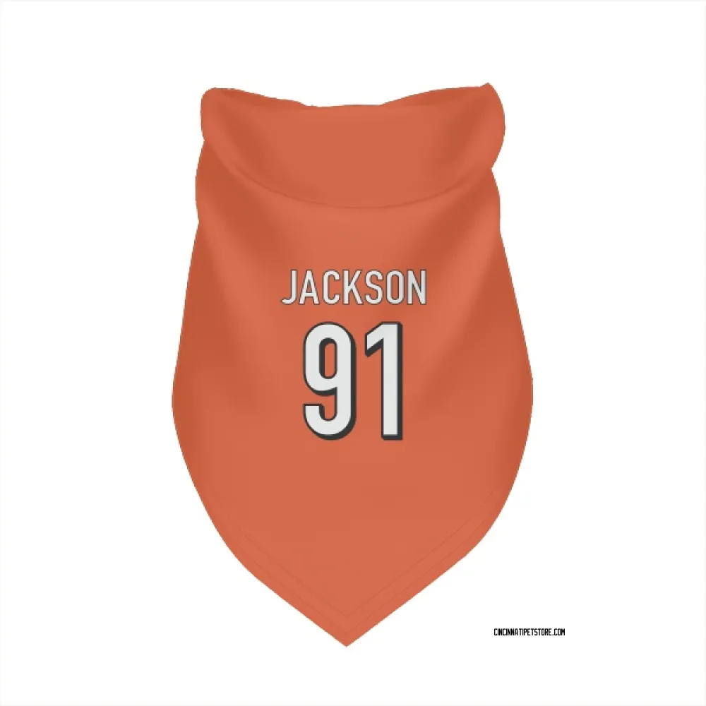 Cincinnati Bengals McKinnley Jackson Orange Pet Bandana for Dog & Cat