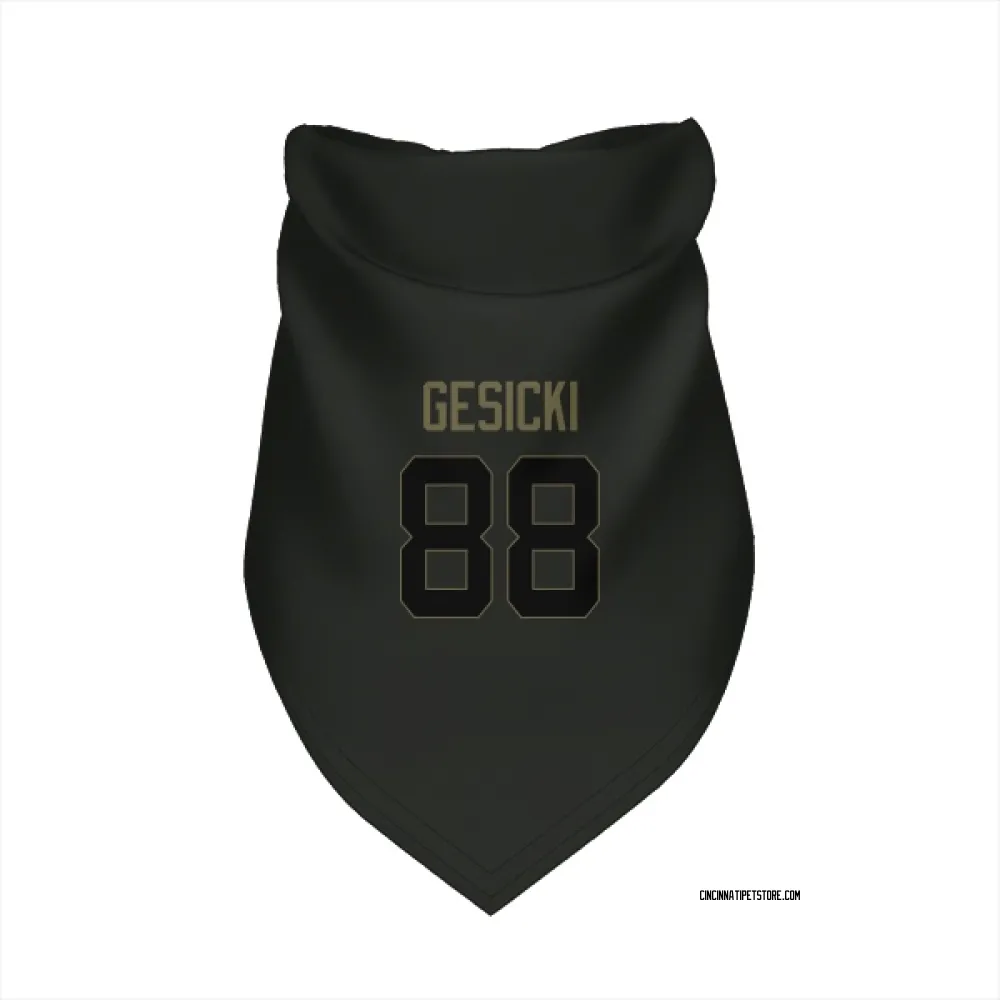 Cincinnati Bengals Mike Gesicki Black Service Pet Bandana for Dog & Cat