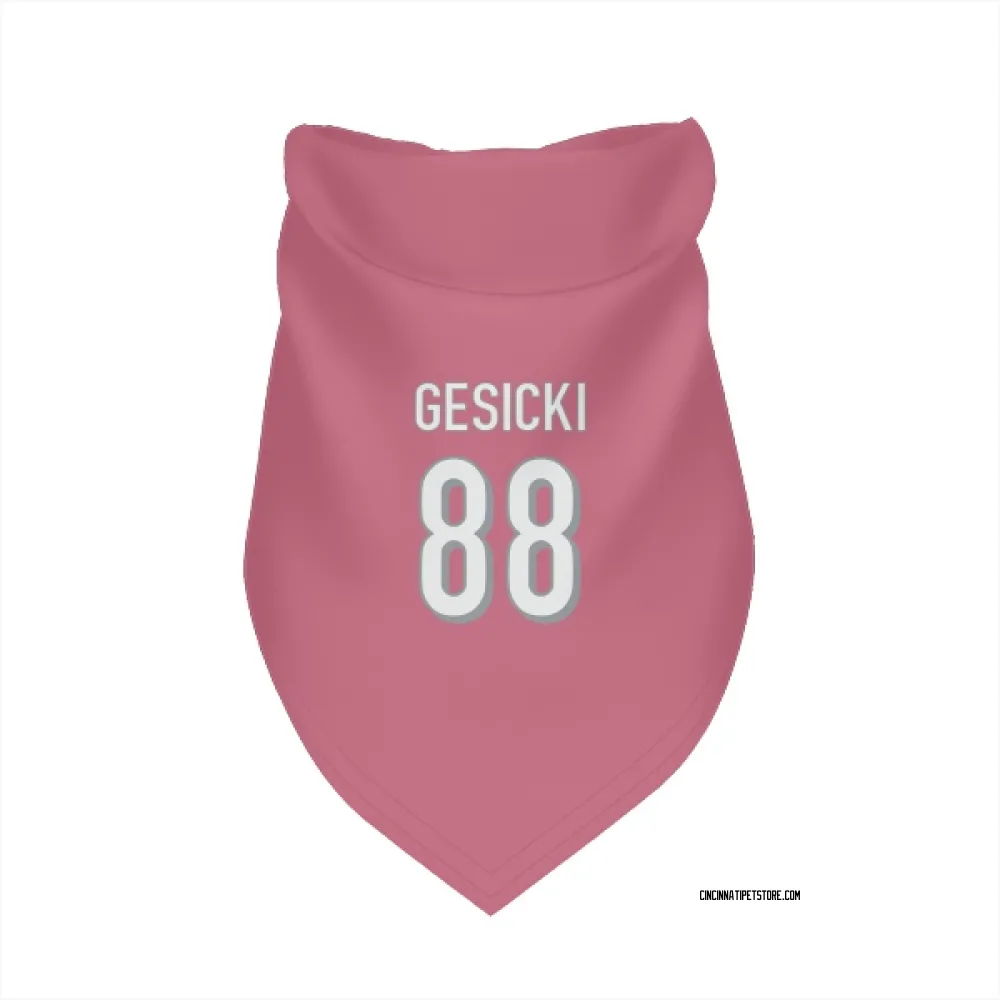 Cincinnati Bengals Mike Gesicki Pink Pet Bandana for Dog & Cat
