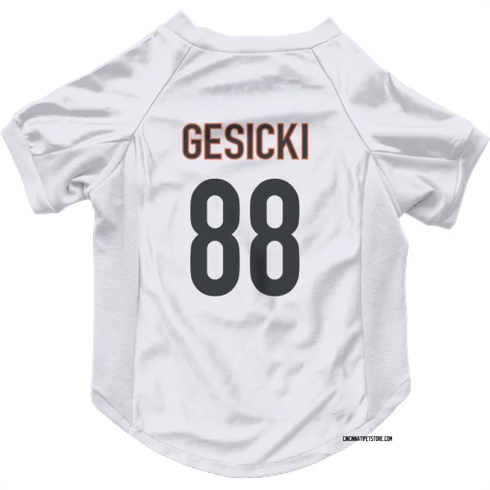 Cincinnati Bengals Mike Gesicki White Pet Jersey for Dog & Cat