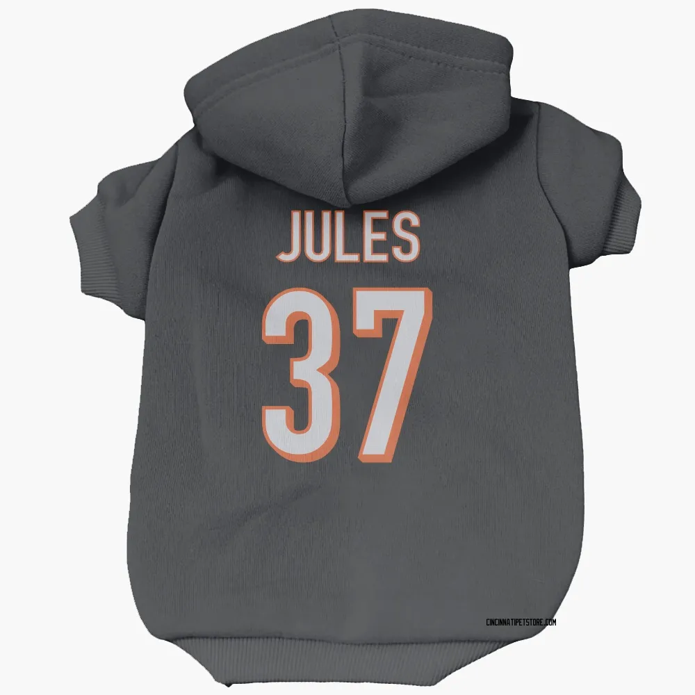 Cincinnati Bengals PJ Jules Black Pet Hoodie for Dog & Cat