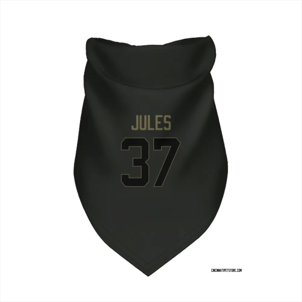 Cincinnati Bengals PJ Jules Black Service Pet Bandana for Dog & Cat