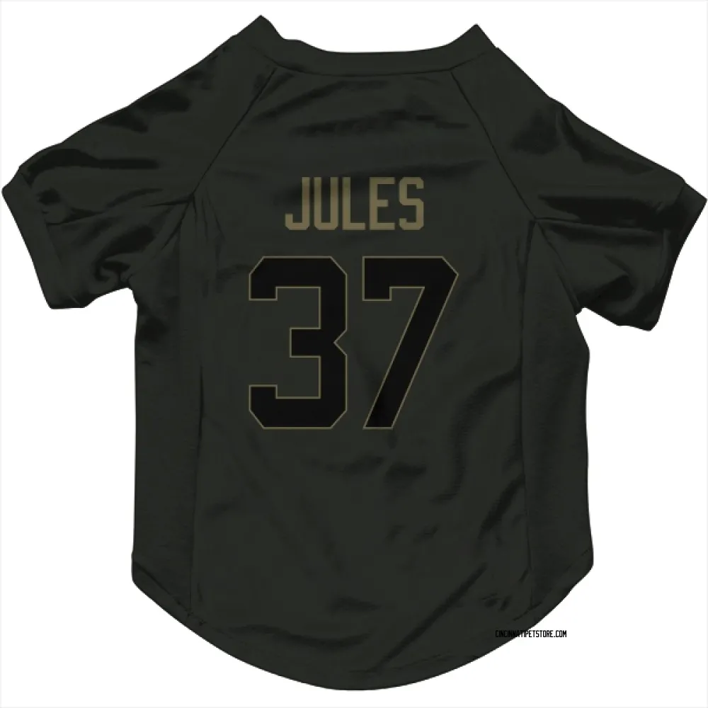 Cincinnati Bengals PJ Jules Black Service Pet Jersey for Dog & Cat