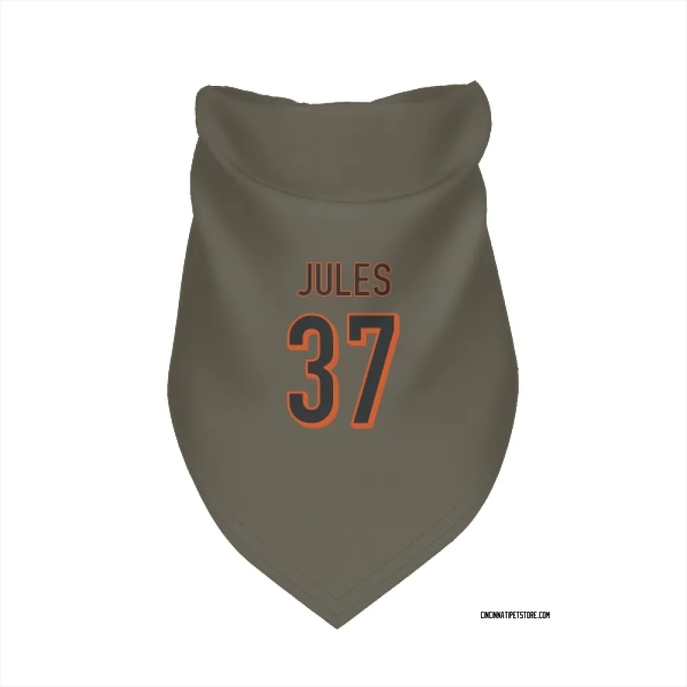 Cincinnati Bengals PJ Jules Olive Pet Bandana for Dog & Cat
