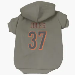 Cincinnati Bengals PJ Jules Olive Pet Hoodie for Dog & Cat