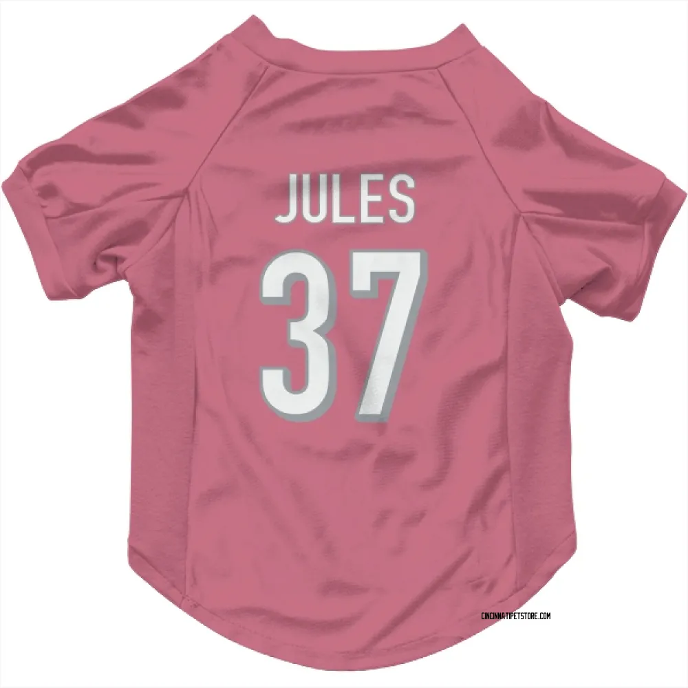 Cincinnati Bengals PJ Jules Pink Pet Jersey for Dog & Cat