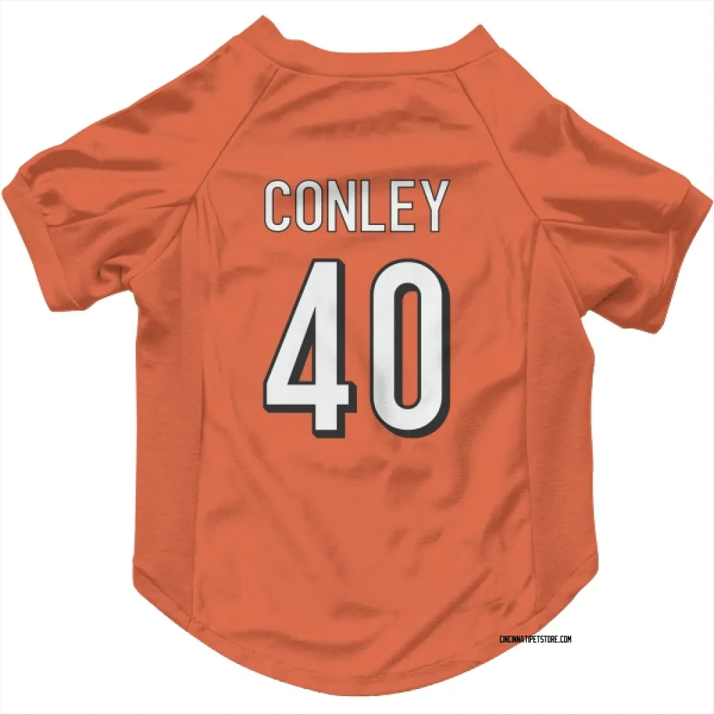 Cincinnati Bengals Quali Conley Orange Pet Jersey for Dog & Cat