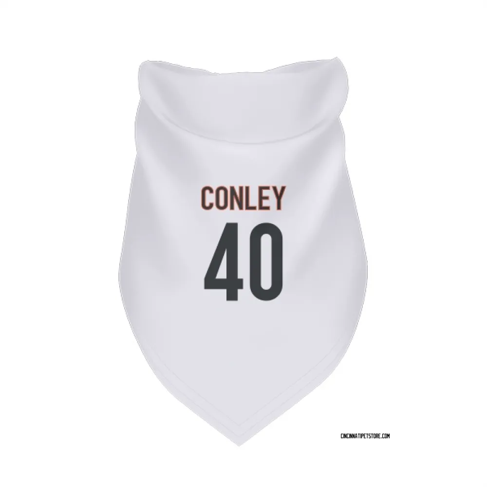 Cincinnati Bengals Quali Conley White Pet Bandana for Dog & Cat