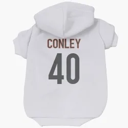 Cincinnati Bengals Quali Conley White Pet Hoodie for Dog & Cat