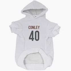 Cincinnati Bengals Quali Conley White Pet Hoodie for Dog & Cat