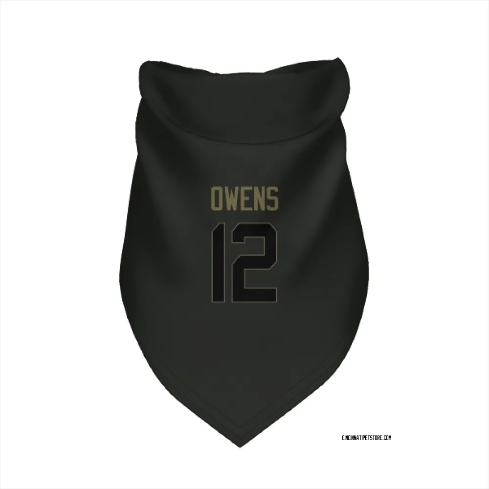 Cincinnati Bengals Rashod Owens Black Service Pet Bandana for Dog & Cat