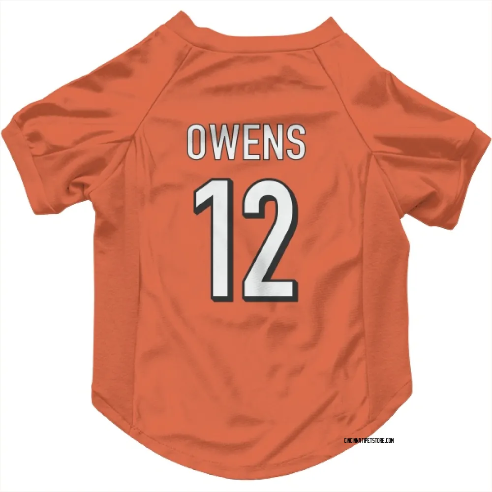 Cincinnati Bengals Rashod Owens Orange Pet Jersey for Dog & Cat