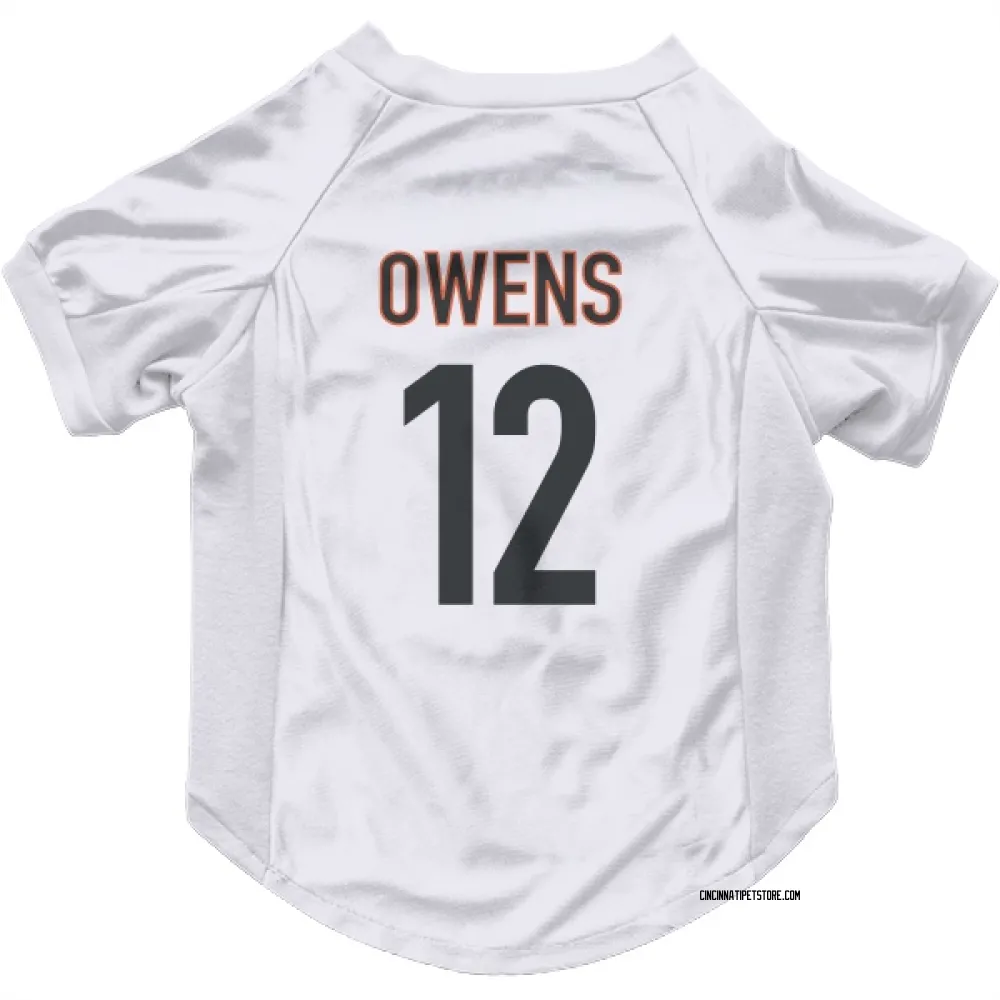 Cincinnati Bengals Rashod Owens White Pet Jersey for Dog & Cat