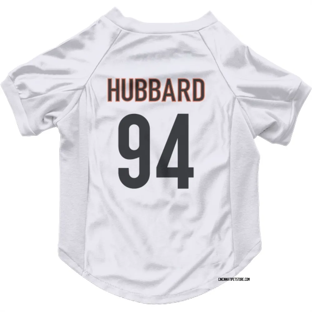 Cincinnati Bengals Sam Hubbard White Pet Jersey for Dog & Cat