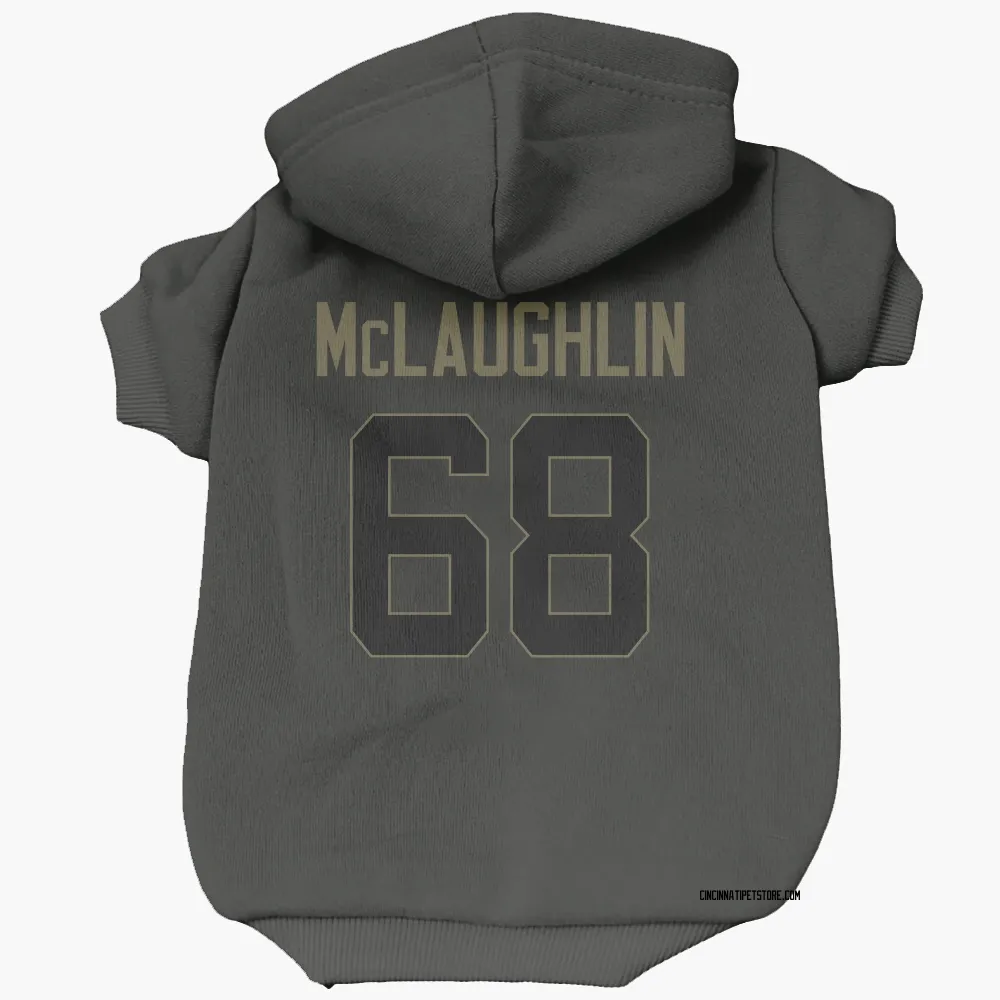 Cincinnati Bengals Seth McLaughlin Black Service Pet Hoodie for Dog & Cat