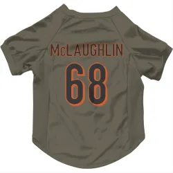 Cincinnati Bengals Seth McLaughlin Olive Pet Jersey for Dog & Cat