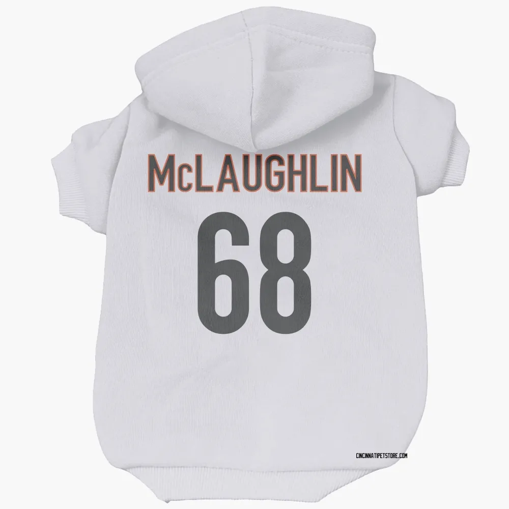 Cincinnati Bengals Seth McLaughlin White Pet Hoodie for Dog & Cat