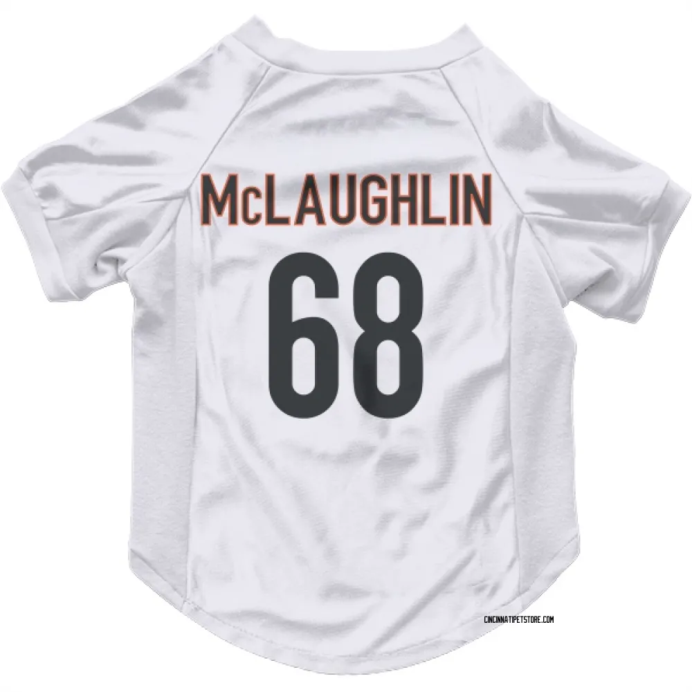 Cincinnati Bengals Seth McLaughlin White Pet Jersey for Dog & Cat