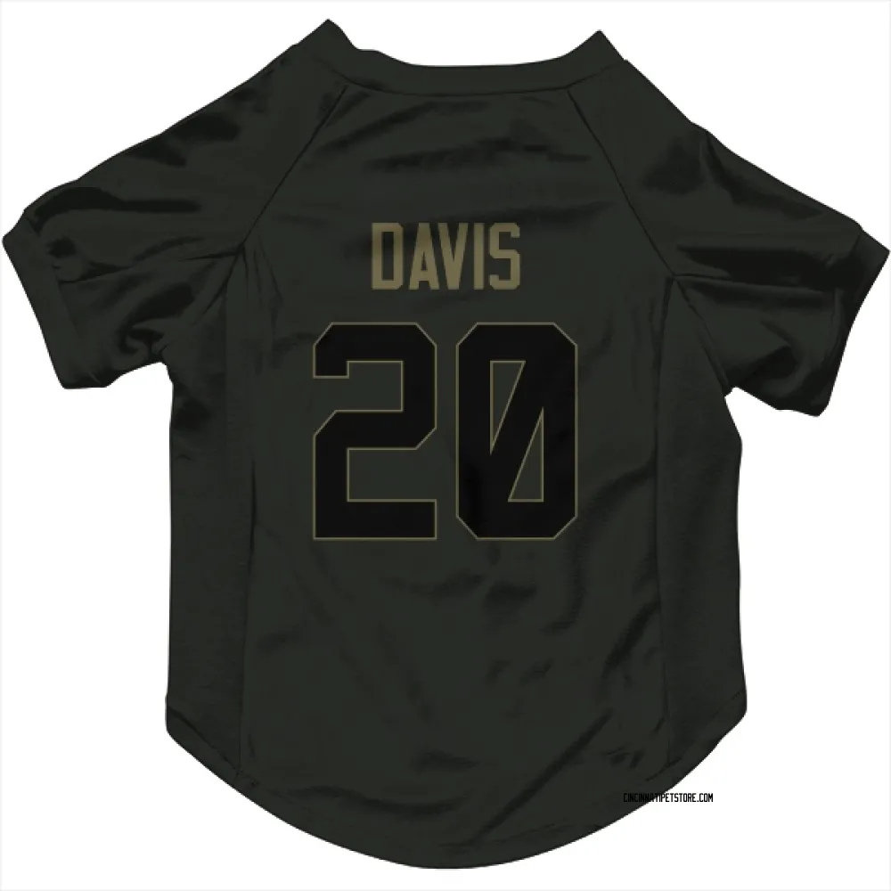 Cincinnati Bengals Tacario Davis Black Service Pet Jersey for Dog & Cat