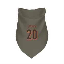 Cincinnati Bengals Tacario Davis Olive Pet Bandana for Dog & Cat