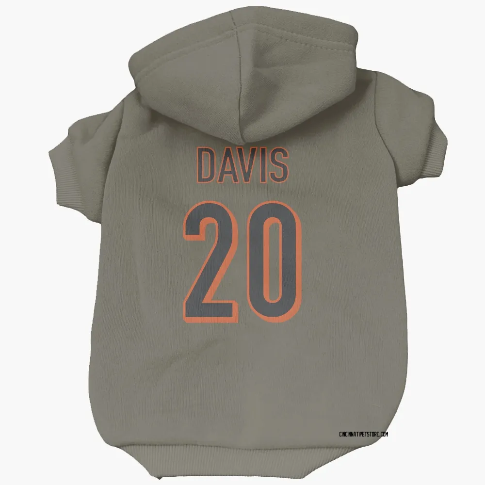 Cincinnati Bengals Tacario Davis Olive Pet Hoodie for Dog & Cat