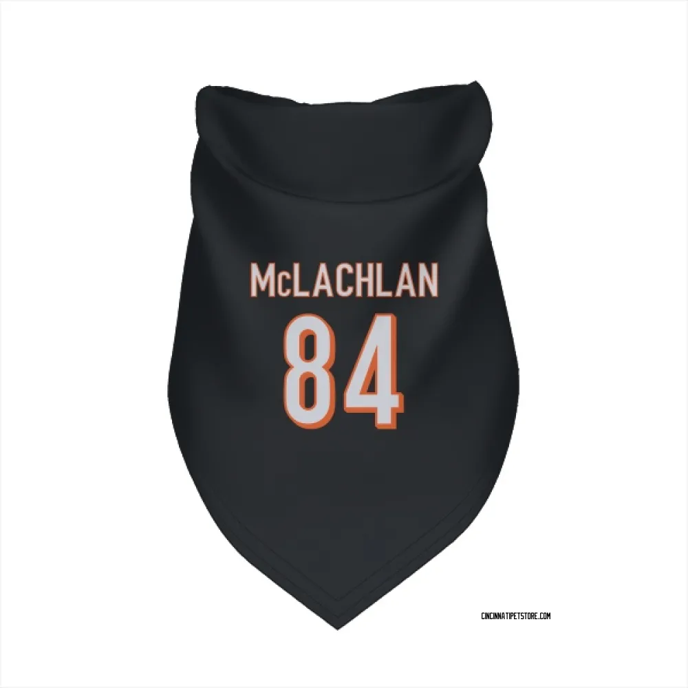 Cincinnati Bengals Tanner McLachlan Black Pet Bandana for Dog & Cat