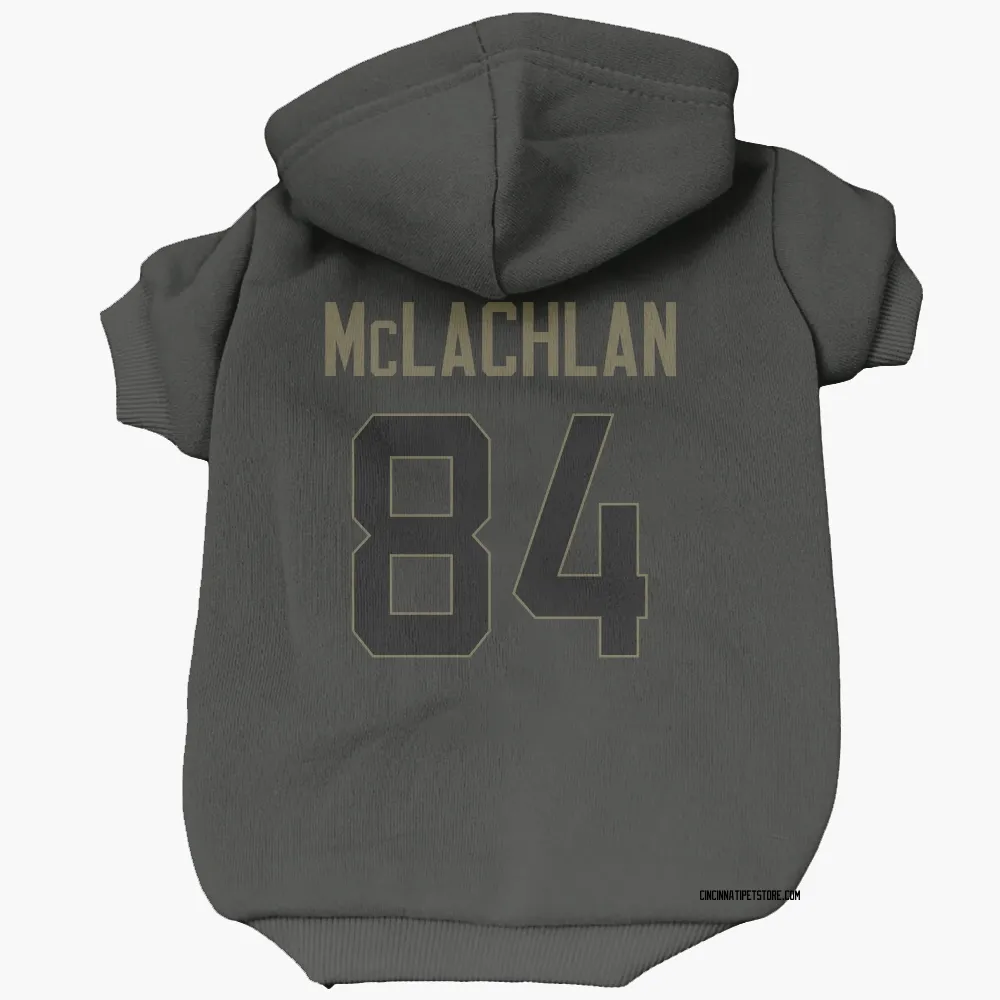 Cincinnati Bengals Tanner McLachlan Black Service Pet Hoodie for Dog & Cat